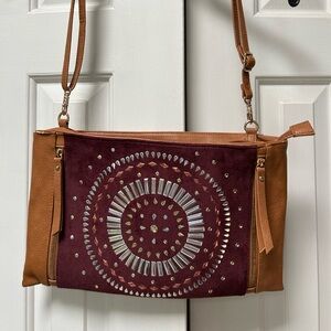 Bargain bling purse-so cute!! Shoulder or clutch. Some edge wear ! Make offer!